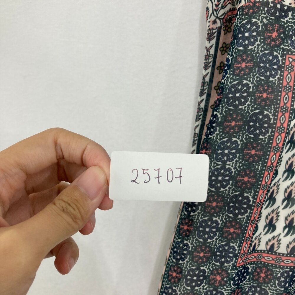 Junarose‎ size 14 Multicolor Patchwork Boho Print… - image 11